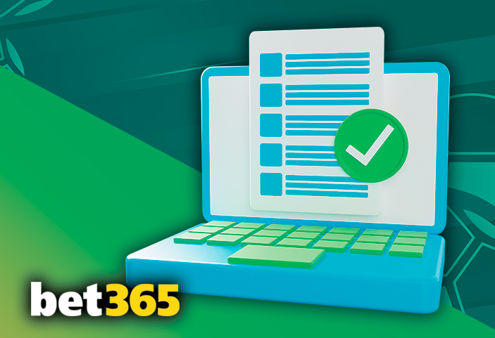 Illustration of laptop and Bet365 logo