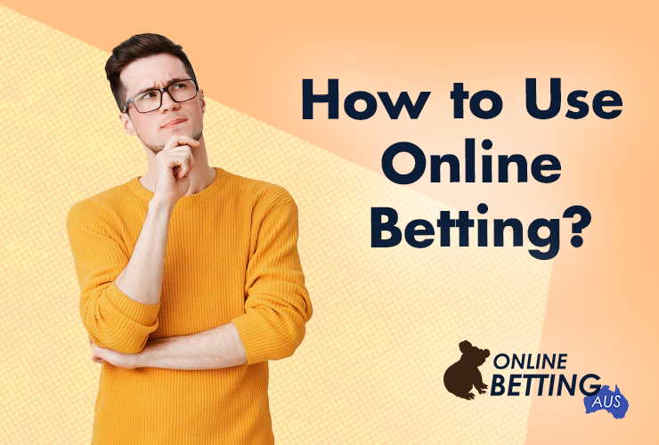 A thoughtful man with glasses and onlinebettingaus logo