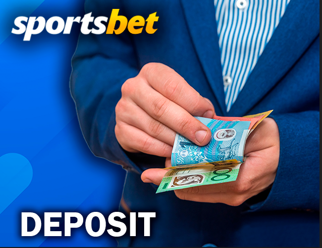 Person counts australian dollars and sportsbet logo