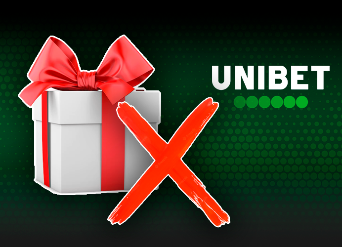 A gift box and a red cross and Unibet logo