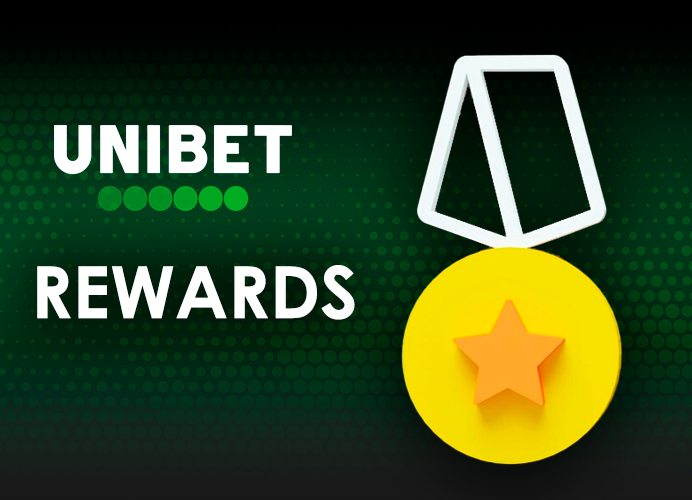 Medal with a star and Unibet logo