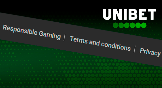 Screenshot of unibet site