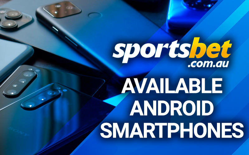Lying android phones and the Sportsbet logo