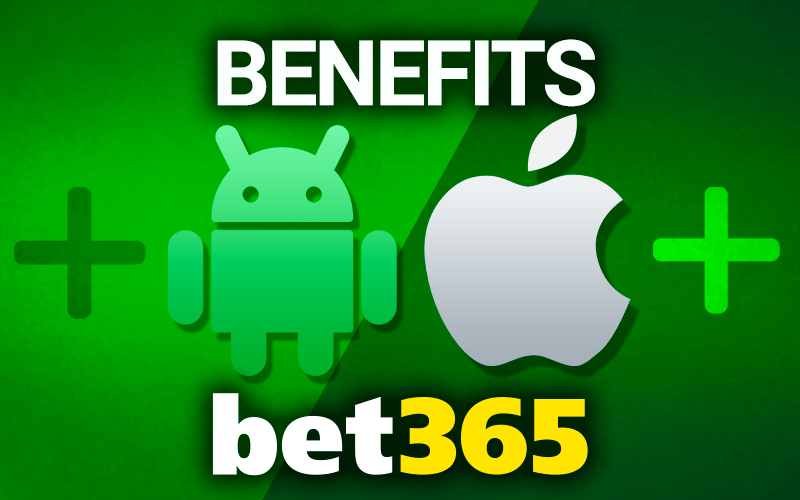 Apple ios and android icons with bet365 logo