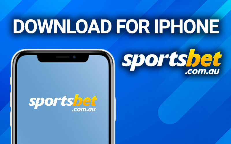 iPhone with the sportsbet logo inside