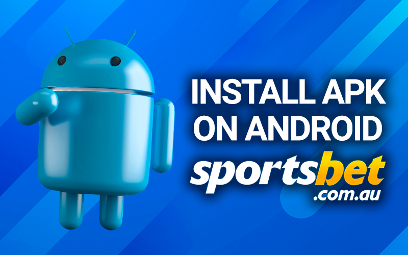The android icon and the Sportsbet logo