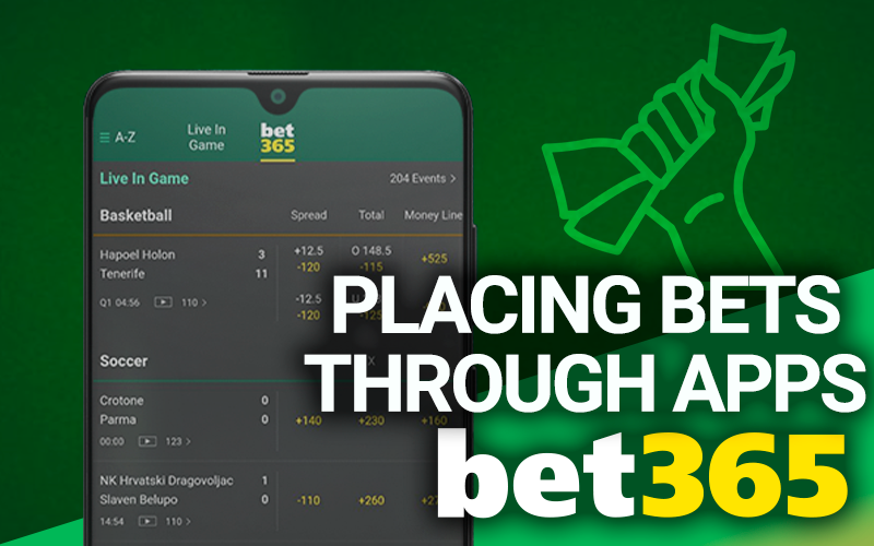Mobile screenshot of bet365 betting page