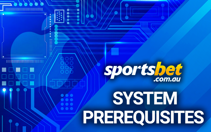 The sportsbet logo with technical boards in the background