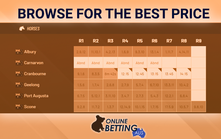 Best odds on horse racing at Online Betting Aus