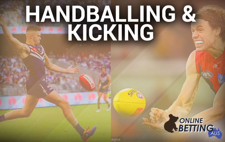 Handballing and Kicking in Aussie Foosball