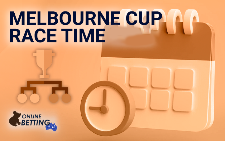 Calendar with clock and tournament grid icon at Online Betting Aus